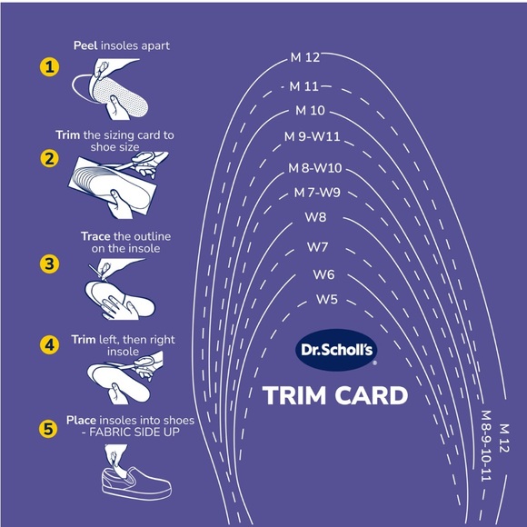 NWT Women’s DR. SCHOLL’S ‘Revitalize’ Recovery Insoles (Trim To Fit: Size 6-10) - Picture 6 of 10